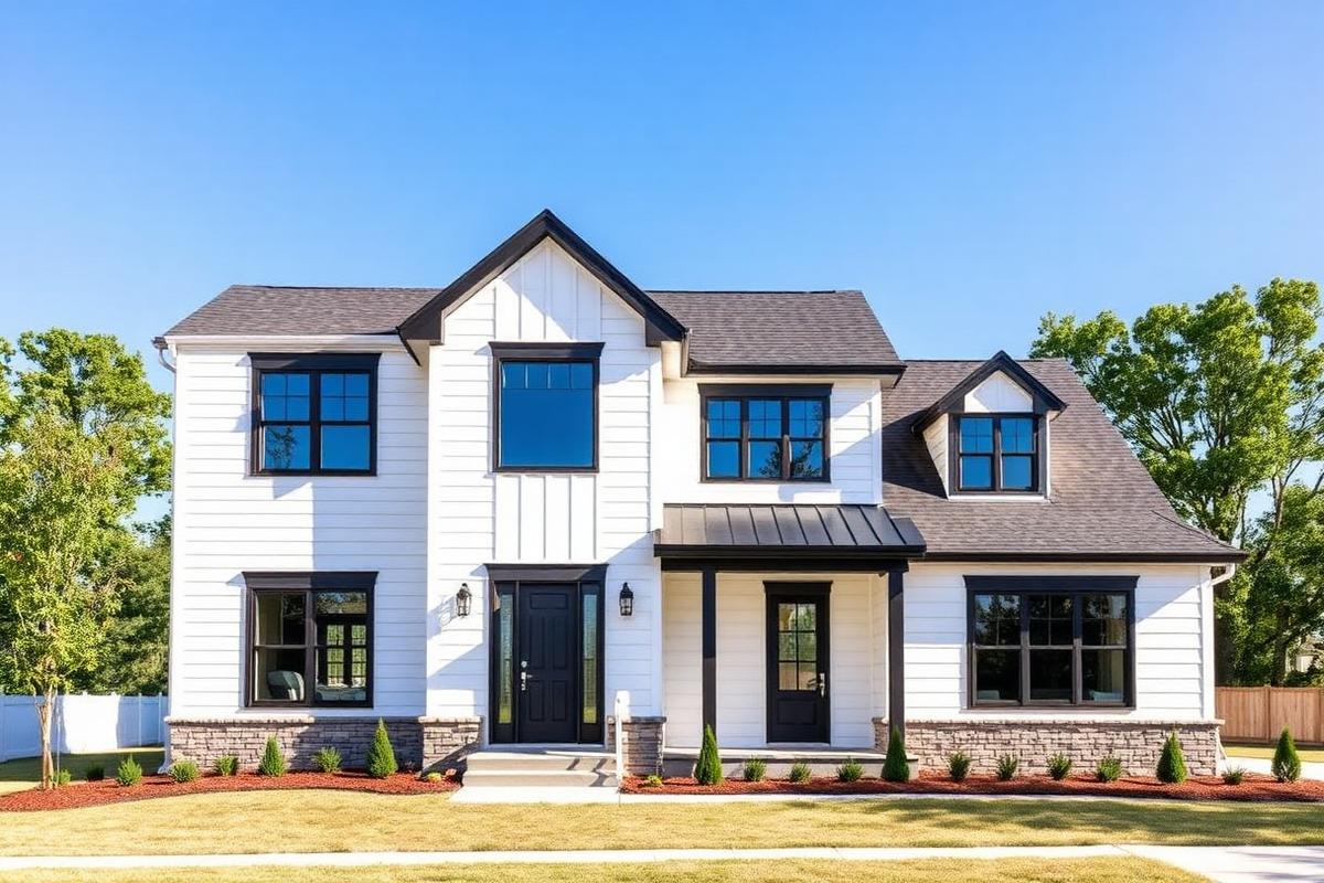 New construction modern farmhouse near Raleigh